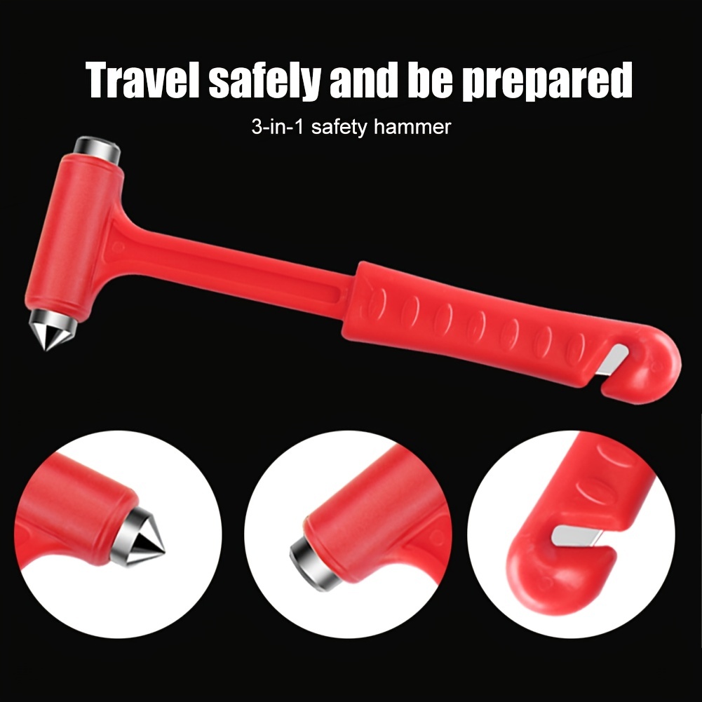 Taglia cintura di sicurezza per rompicristalli, kit di emergenza per cinture  di sicurezza per punzone di vetro per auto