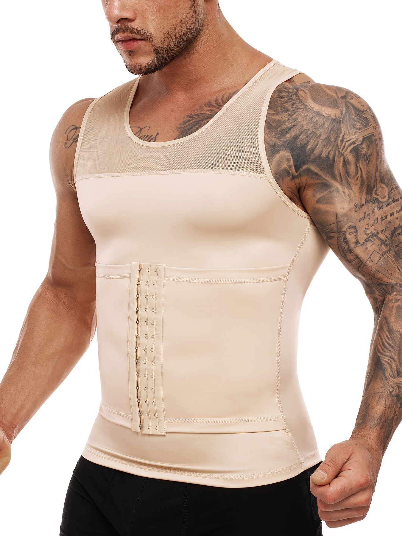 Men's Compression Shirt Tummy Control Shapewear Men - Temu
