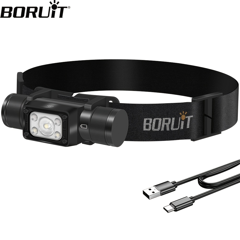 Led Headlamp for Adults with Cores ＆ 6-Modes, 650 Bright Lumens USB Head Lamp Rechargeable for Lightweight and Long Endurance. Waterproof Headlamp - 4