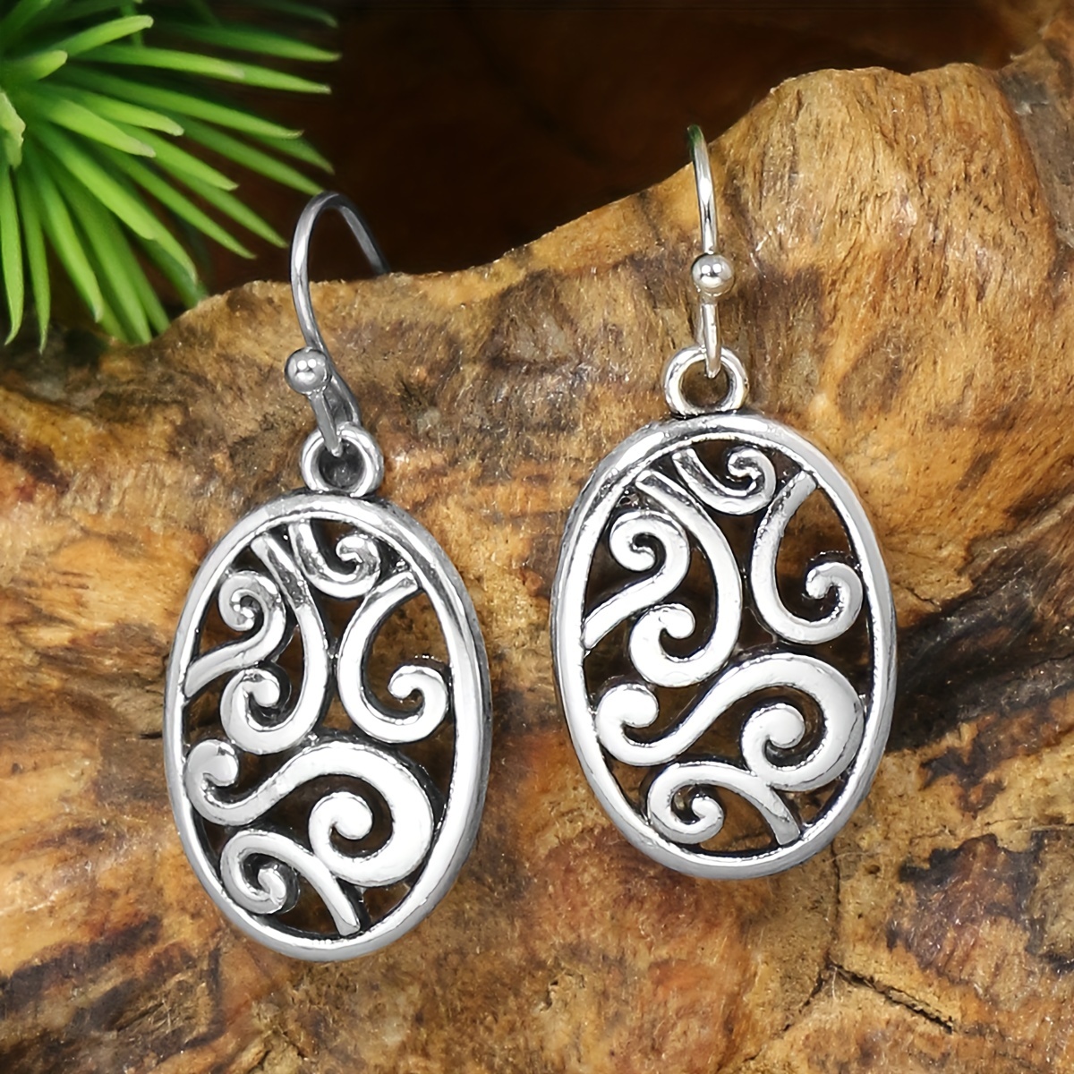 Vintage Tribal Style Women's Dangle Earrings Geometric Totem