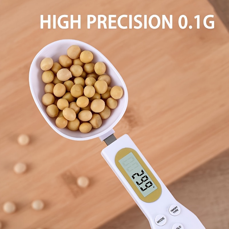 Electronic Measuring Spoon, Digital Measuring Scale Spoon, 0.1g- Lcd  Display Digital Weight Measuring Spoon, Portable Measuring Spoon With Led  Display, Pet Food Measuring Scoop, Tea Milk Powder Scale Spoon, Kitchen  Accessaries 