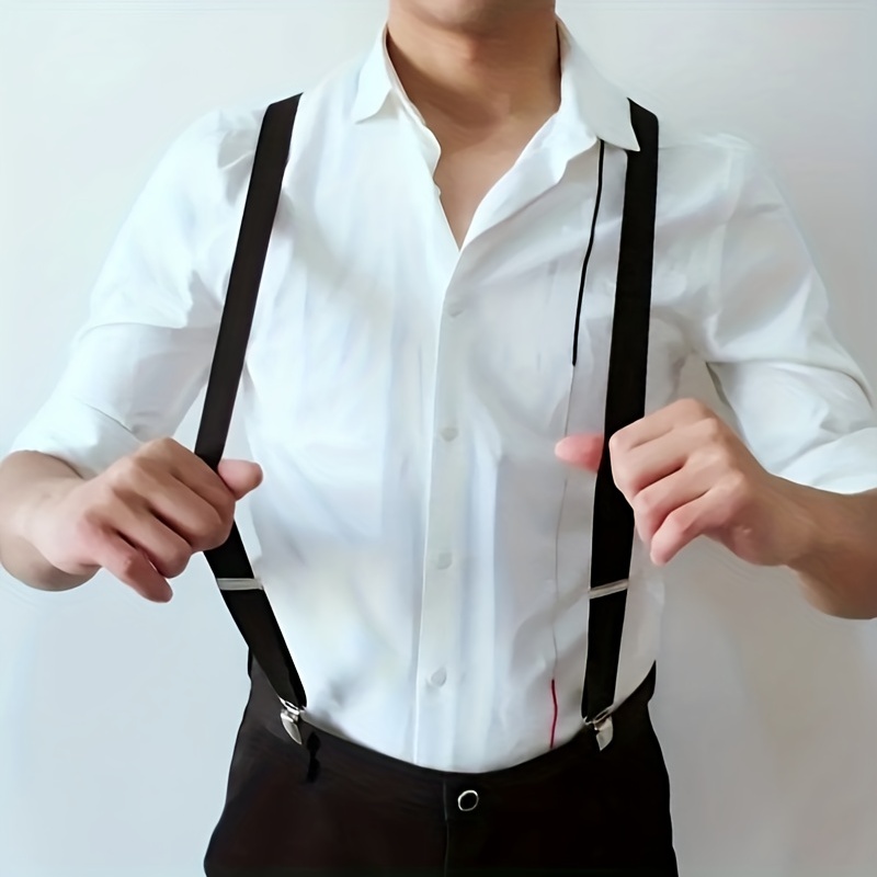 1pc Suspenders With Side Clip Mens Back Strap Elastic Suspenders Cross  Suspenders Strap For Men Ideal Choice For Gifts - Jewelry & Accessories -  Temu Canada