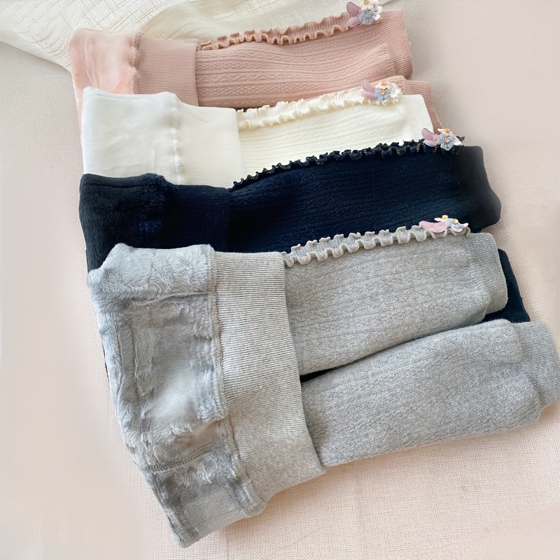 Calcetines de niños, de lana gruesa, para invierno. Sin costuras