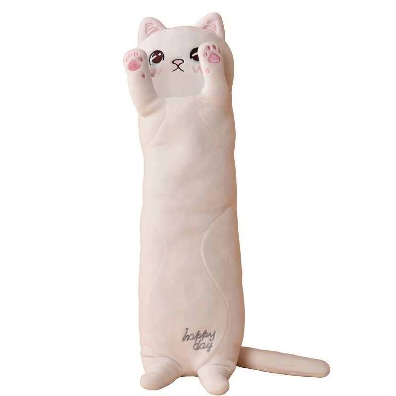 Long Cat Plush Body Pillow, Cute Cat Stuffed Animals Soft Plushies