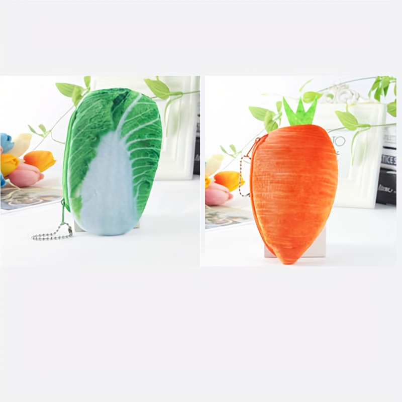 Source 2019 New Cartoon Vegetables Carrots Expression Silica Gel Coin Purse  Cash Bag For Kids on m.