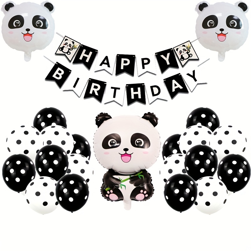 Tema Panda De Decoración De Fiestas De Cumpleaños Para Chicas Imagen de  archivo - Imagen de torta, marco: 169310947