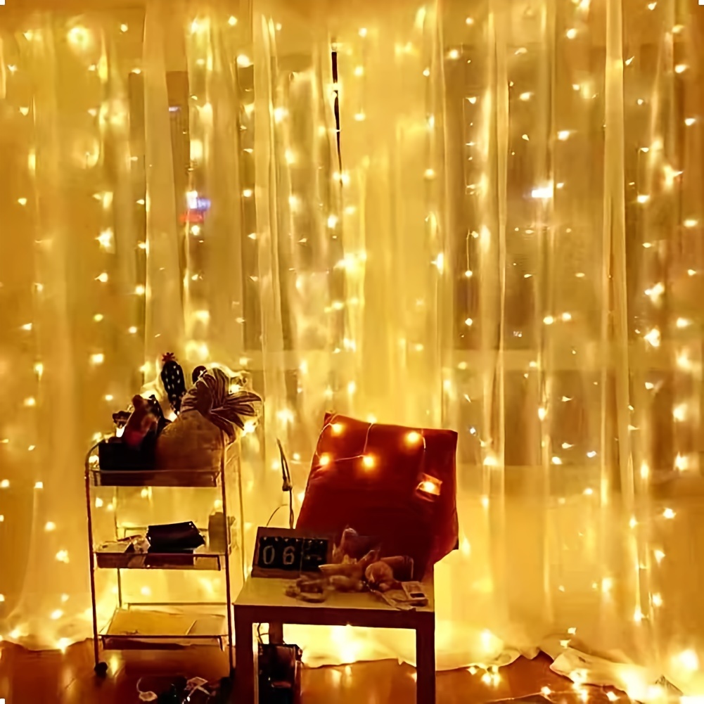 1pc 600 LED USB Copper Wire Curtain String Lights, 8 Modalità Fairy Copper  Lights Con Telecomando, USB Alimentato Impermeabile Nuovo Anno Natale Camera  Da Letto Festa, Matrimonio Casa Giardino Decorazione Murale - Temu Italy