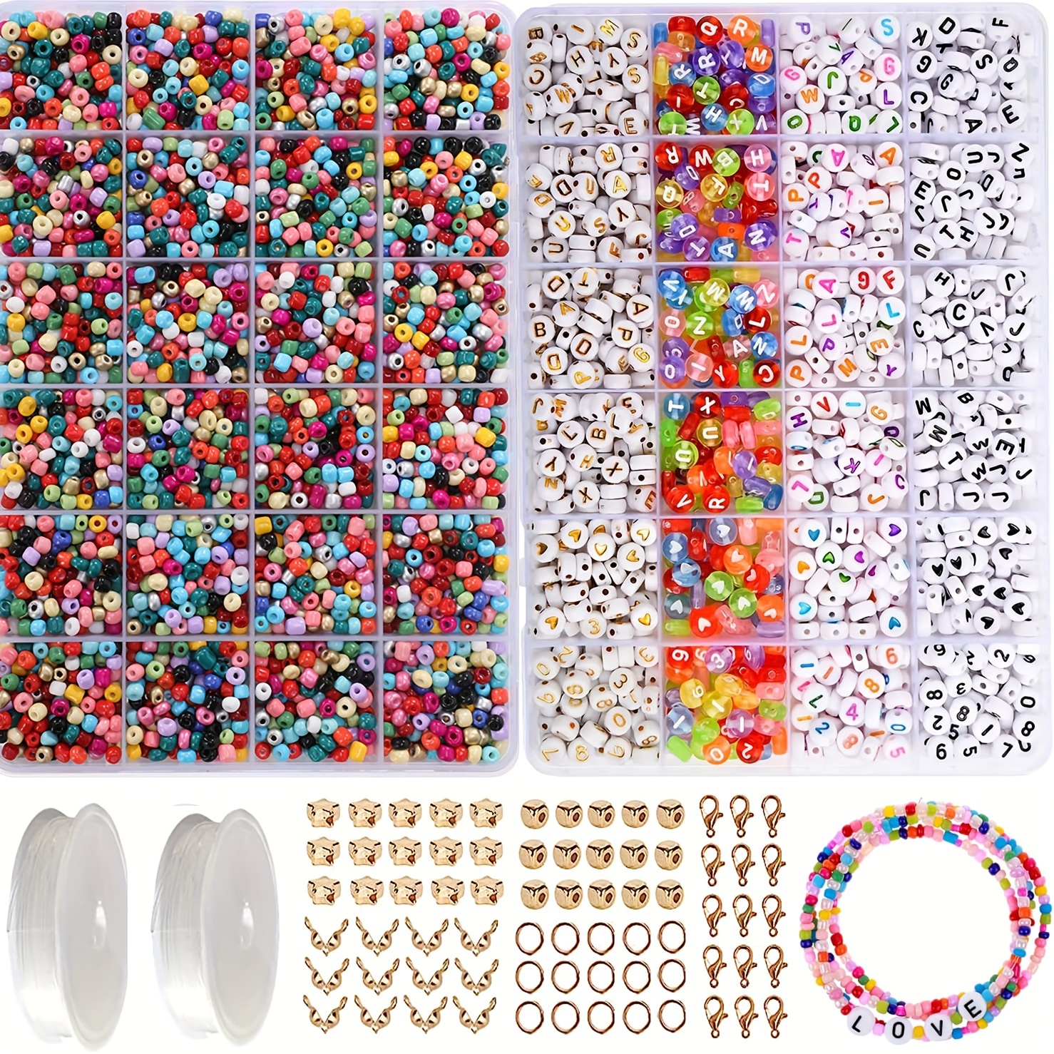 72 Colors Glass Seed Beads For Necklace Bracelet Making Kit - Temu