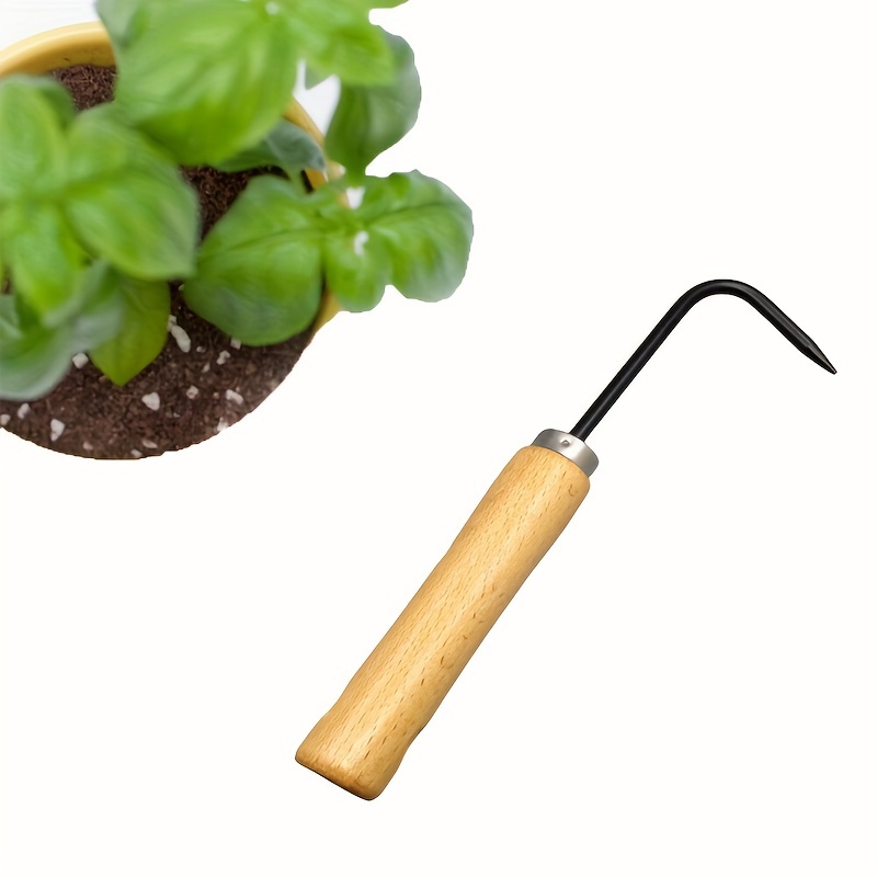 Single Claw Root Hook With Wooden Handle Root Extractor Weeding