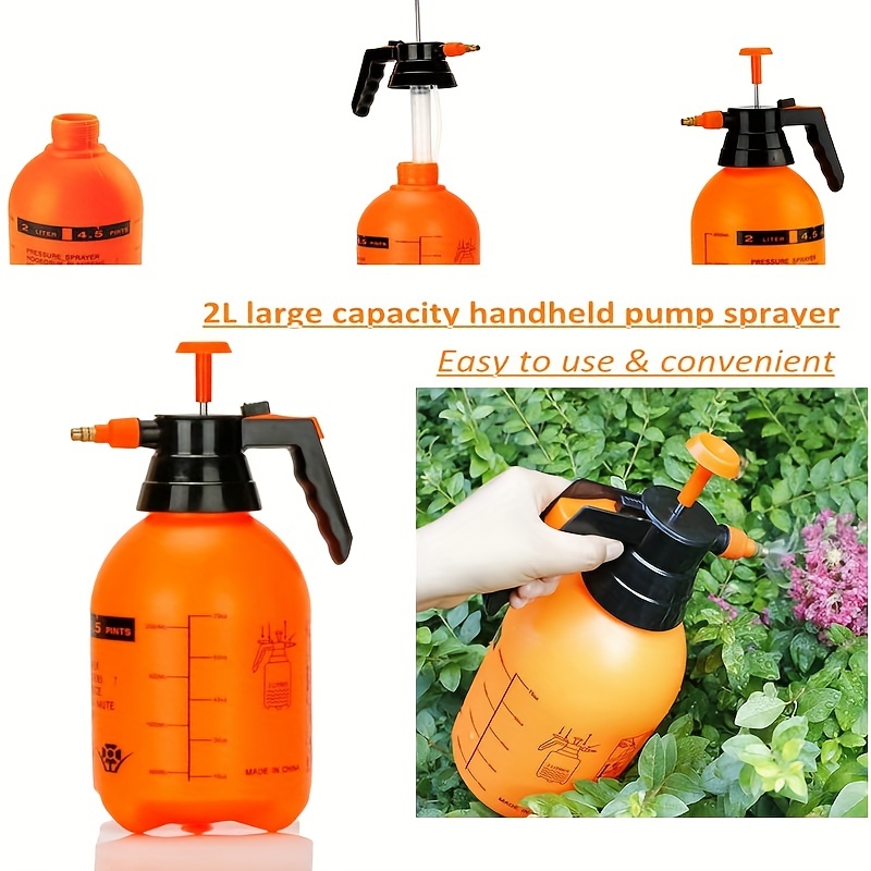 Pulverizador de bomba de mano para plantas, rociador de presión de jardín,  botella de riego de jardín para lavado de autos, botella de riego de flores