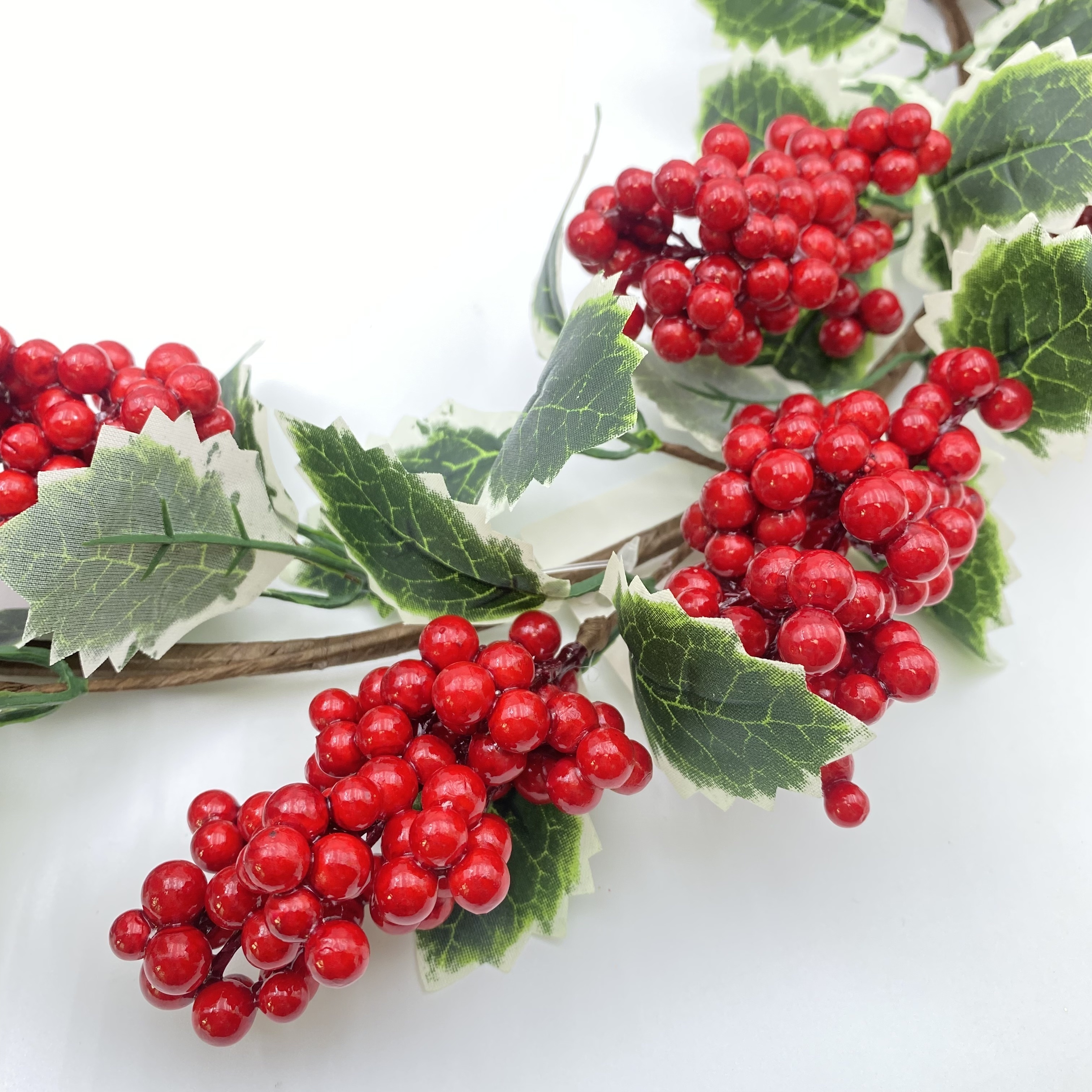 Christmas Wreath Small Faux Red Berries Wreath For Front - Temu