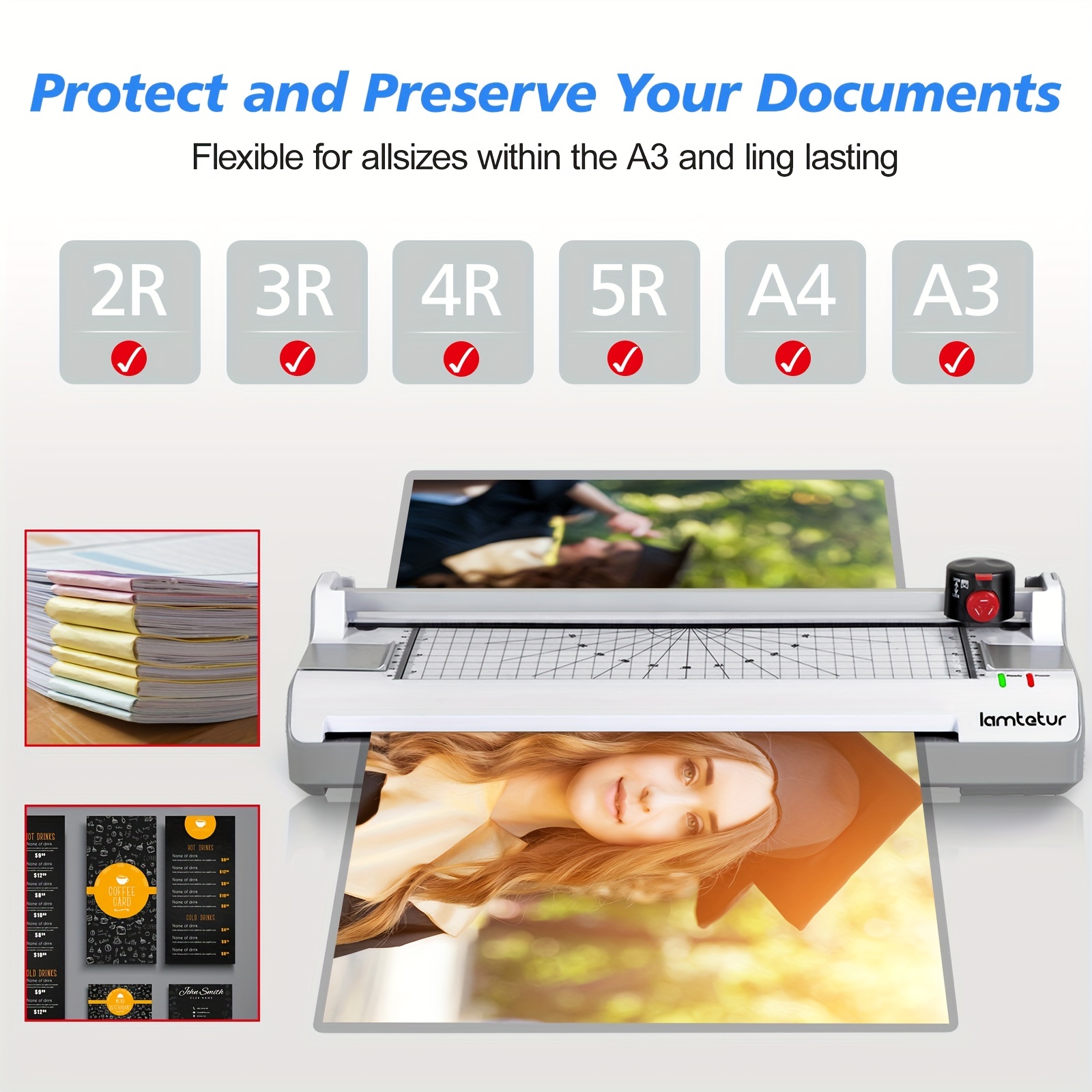 4 in 1 Personal Desktop Laminator: A4 Laminator Machine With - Temu