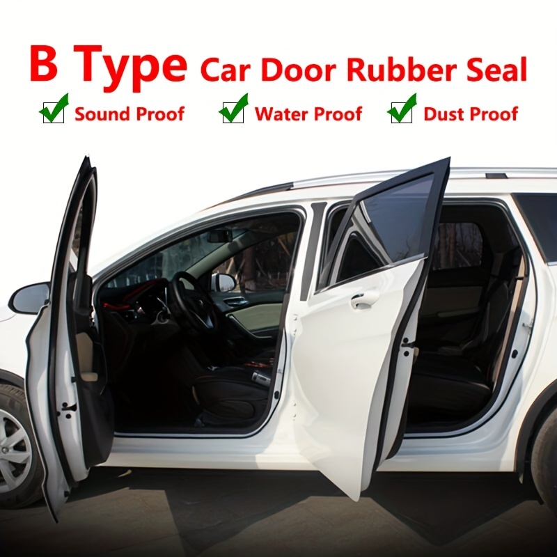 B Shape Car Door Seal Strips Sticker Weatherstrip Rubber - Temu