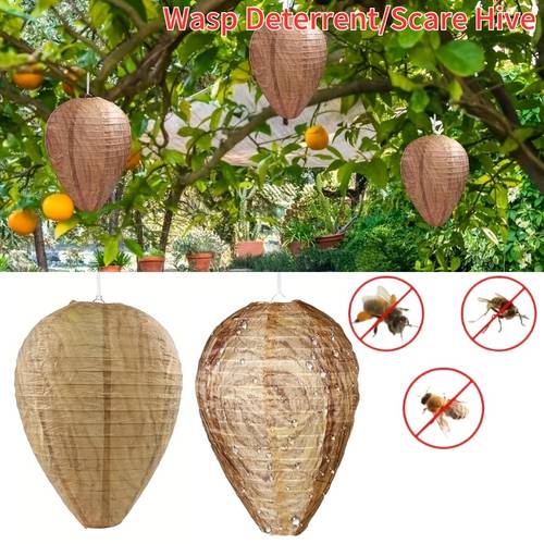 keep wasps away with this waterproof wasp nest decoy indoor outdoor insect trap for house kitchen plants trees