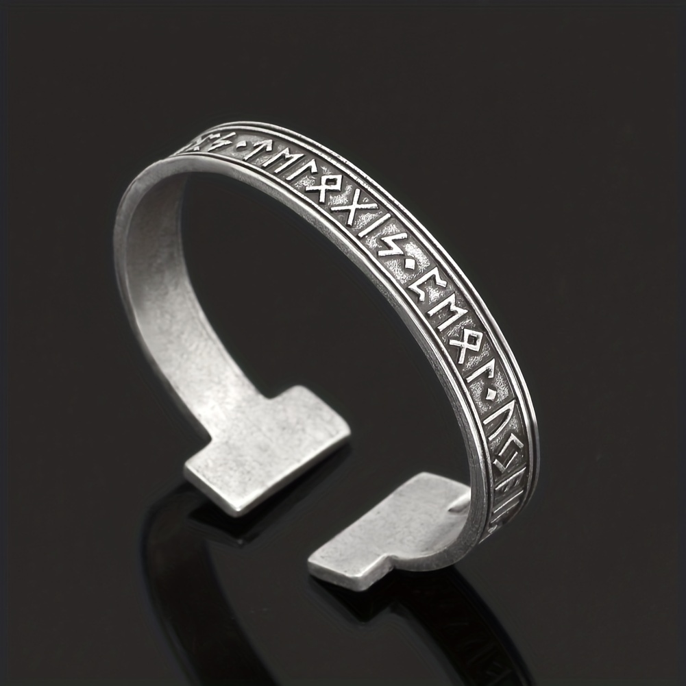 Retro Viking Rune Bracelet for Men, Holiday Gift