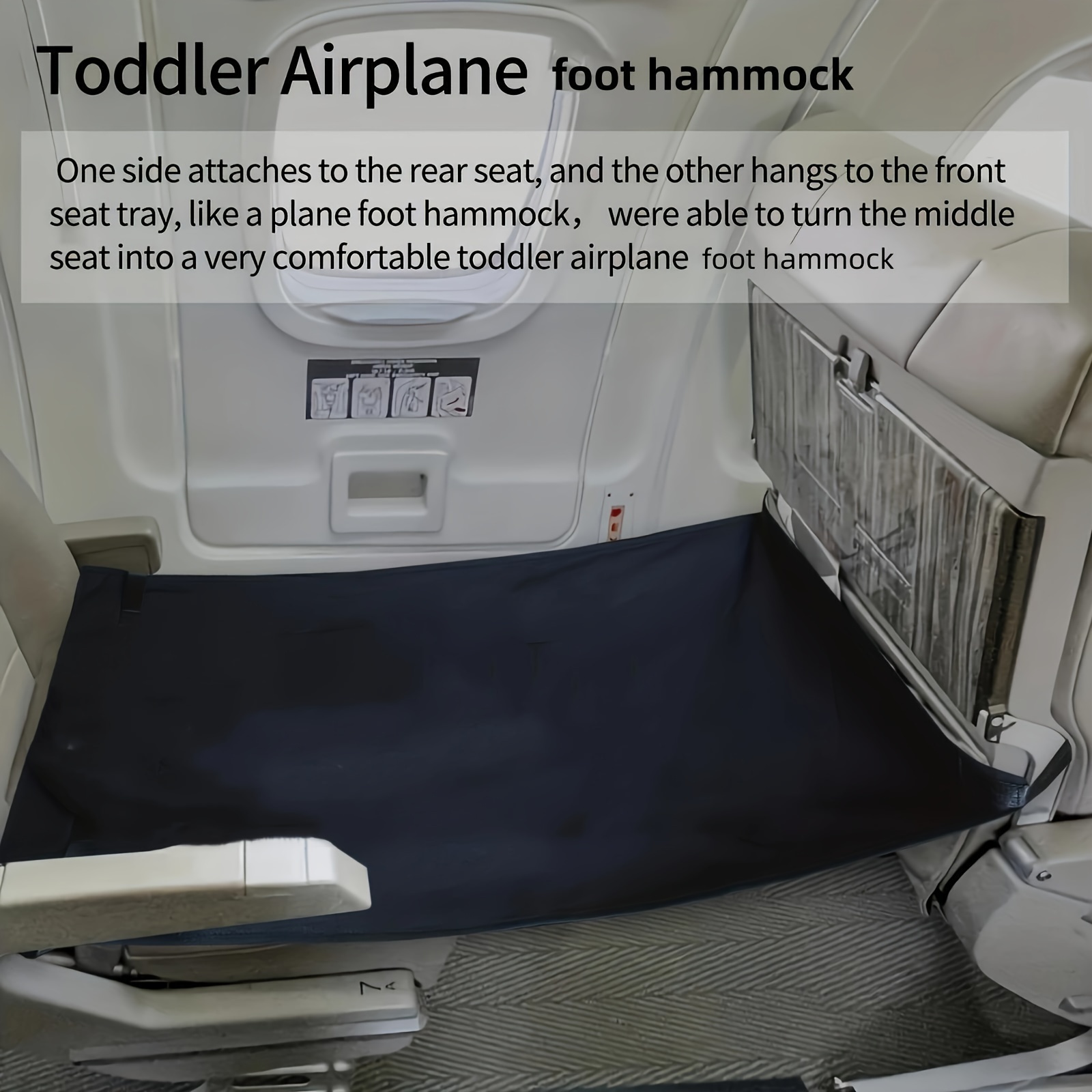 Tragbarer Kleinkind-Flugzeugsitz, Baby-Flugzeug-Reise-Fußstützenbett,  Tragbare Flugzeug-Fußhängematte Für Kinder,  Baby-Flugzeug-Fußstützenpolster