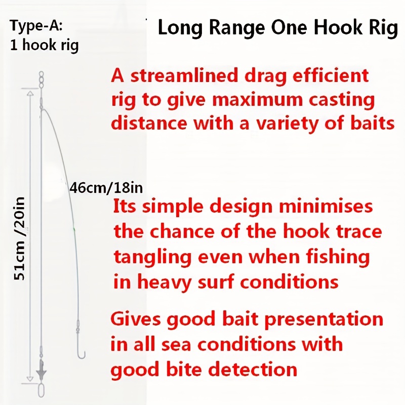1 Bag Sea Fishing Double Drop Pompano Rigs Long Casting Hook - Temu Canada
