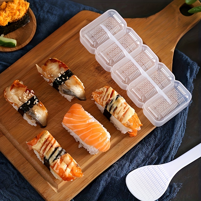 5 Rolls Sushi Maker Rice Ball Mold Japanese Nigiri Sushi Molds Non-stick  Pressure Storage Box DIY Kitchen Lunch Box Lunch Tool