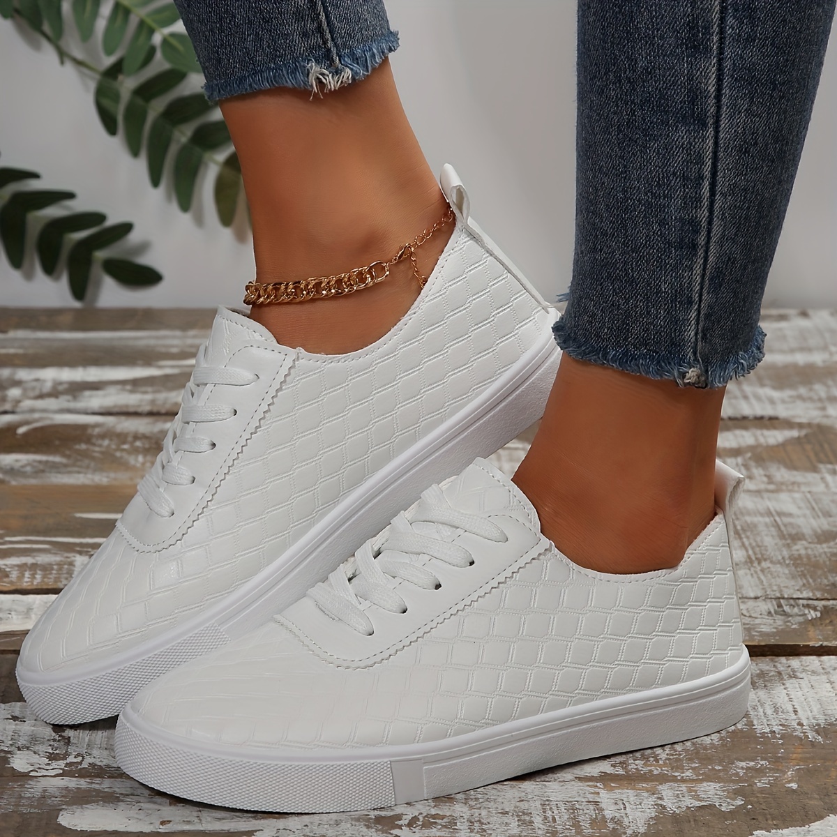 Ladies white walking store trainers