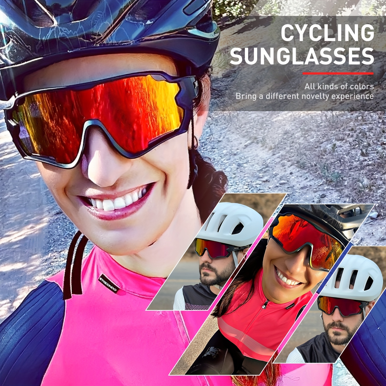 Cycling Glasses Windproof Sunglasses Men Women - Temu Philippines