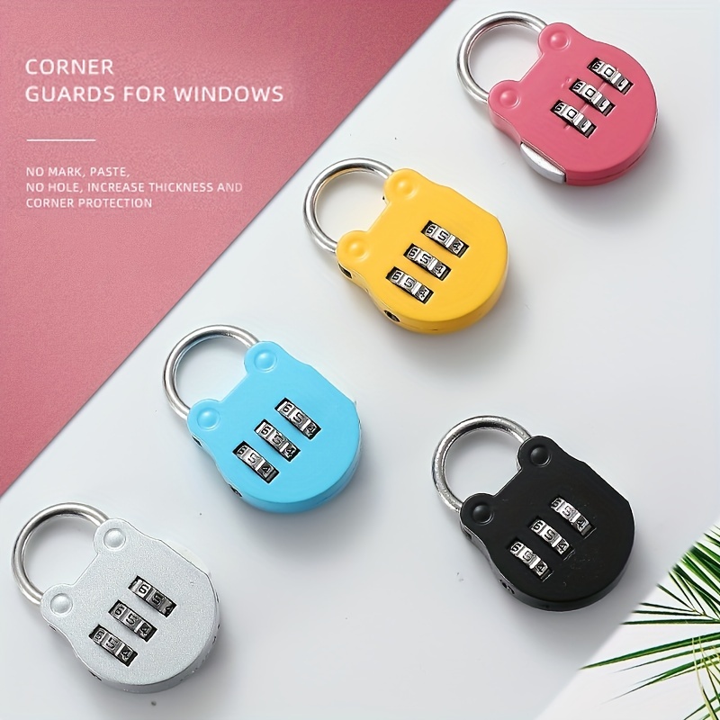 3 Digit Combinations Padlock Safe Lock Mini Combination Lock - Temu