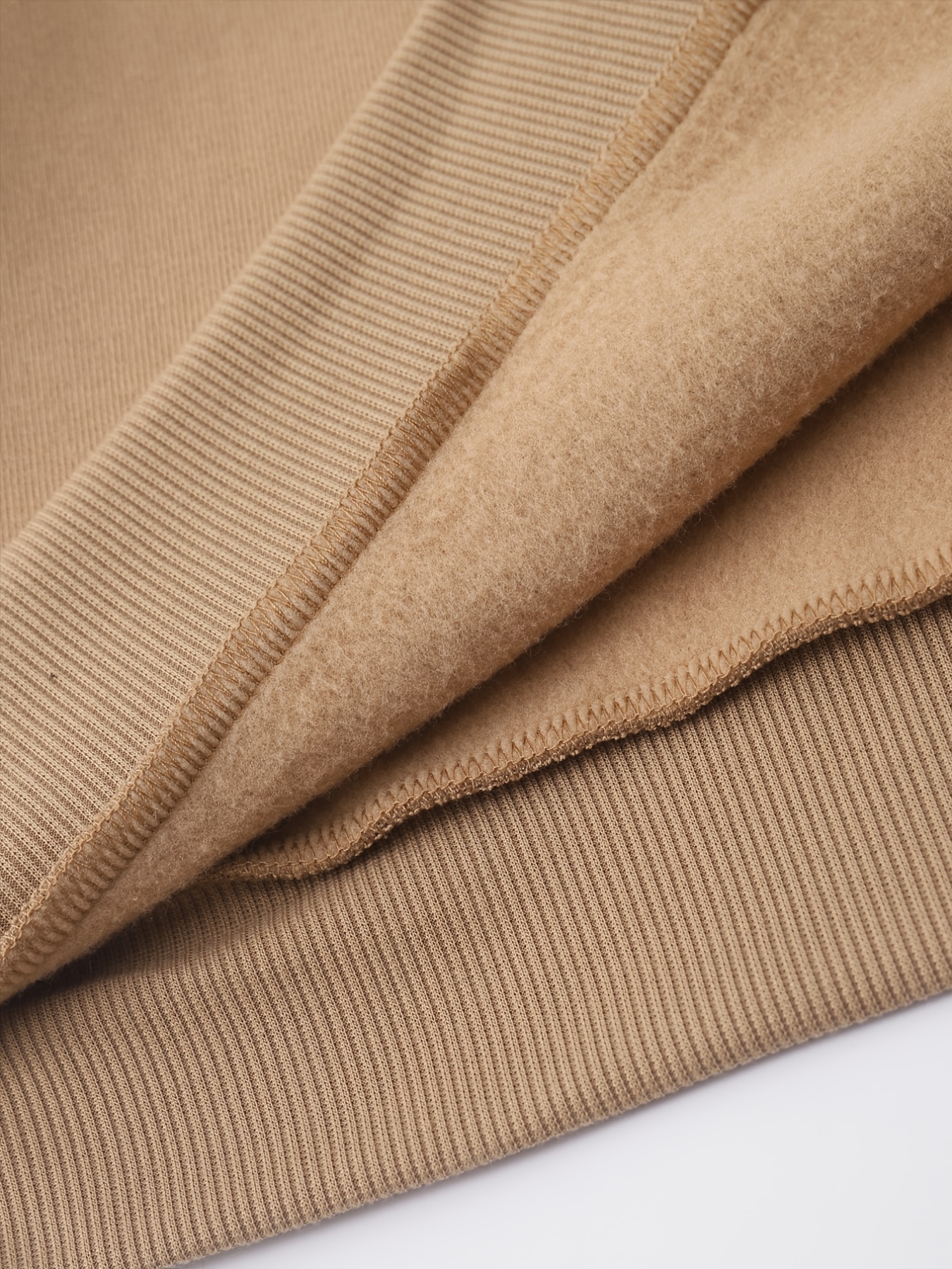 Men's Drawstring Hoodie Shirt Autumn Winter Thickened Warm Long Sleeve  Pullover With Kangaroo Pocket Solid Color Ribbed Knit Fabric Elastic Cuff  Top Outdoor Casual Lightweight Sportwear Beige at  Men's Clothing  store