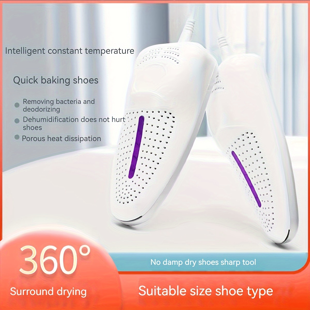 1pc Foldable Shoe Dryer, No Hurt To Shoes, Easy Storage, Automatic Timing  And Hot Air Drying