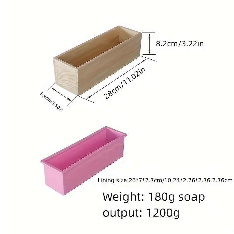 Rectangular Silicone Mold Soap 1200g