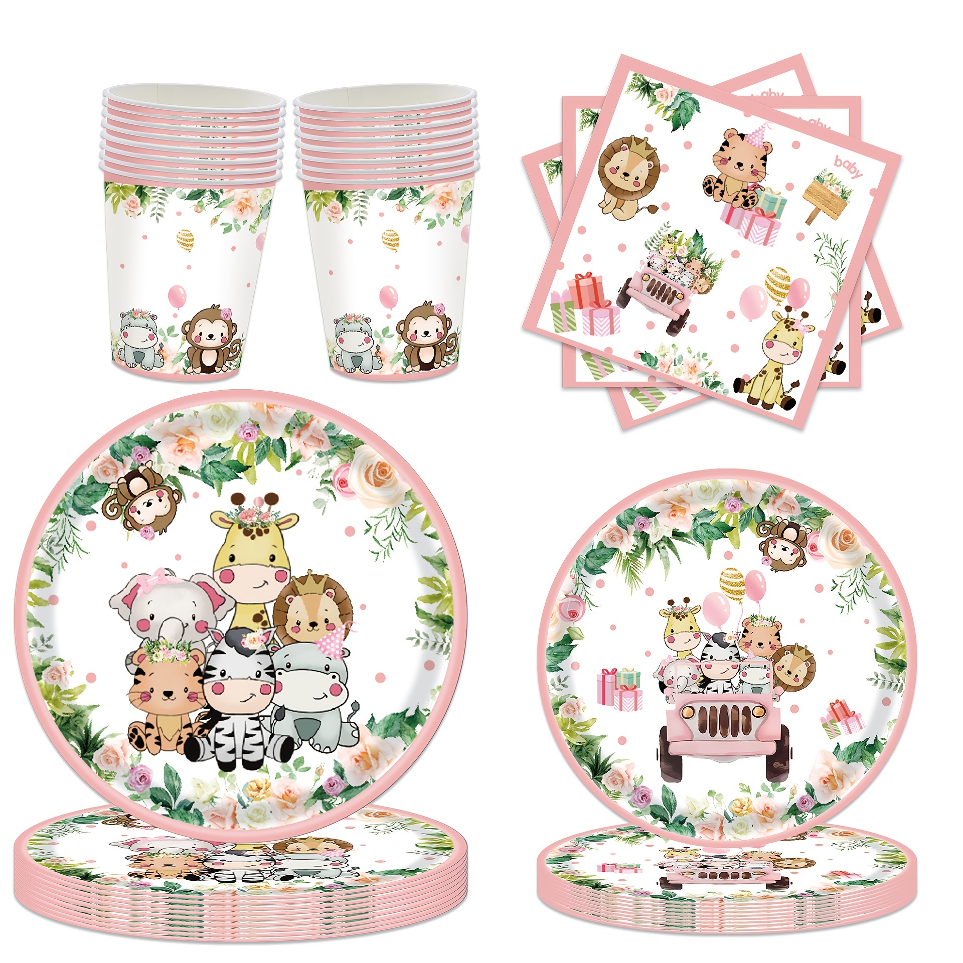 

Wild 1 Birthday Decorations Plates Set For 10 Guests Safari Jungle Theme Paper Plates And Cups And Napkins Sets Boys Birthday Party Supplies For Girl Easter Gift Easter Gift