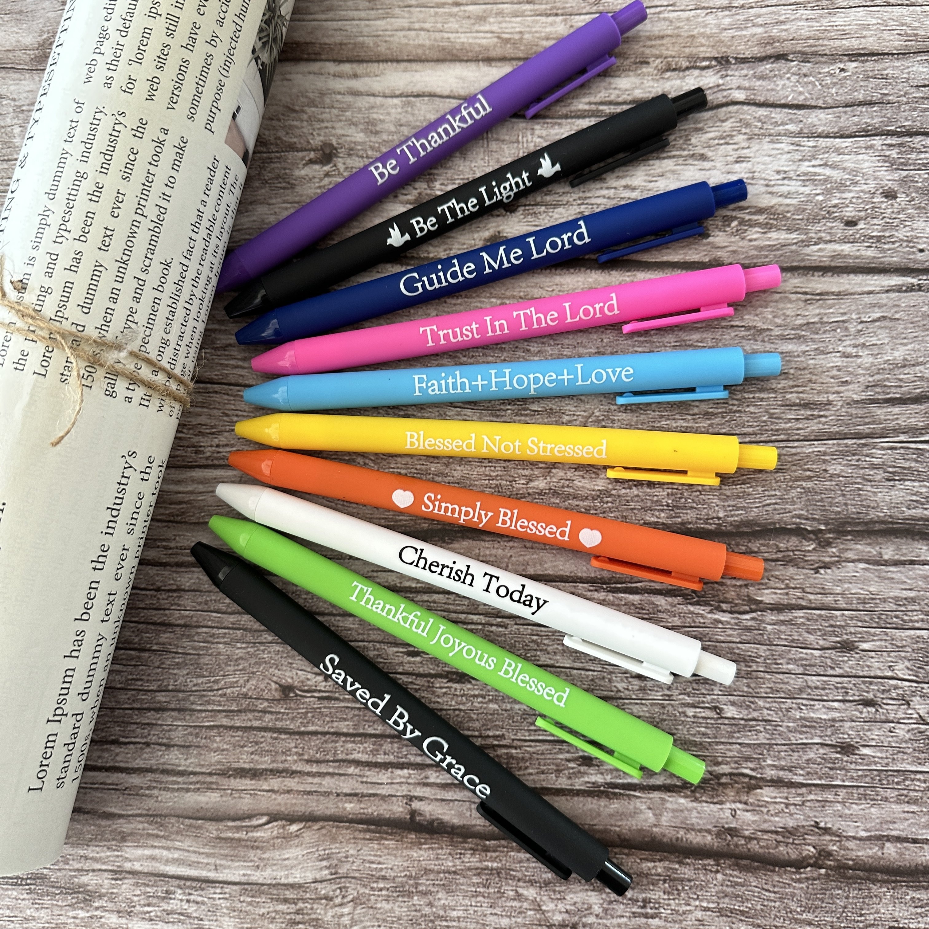 Encouraging Positive Energy Themed Macaron Color Neutral Pen - Temu