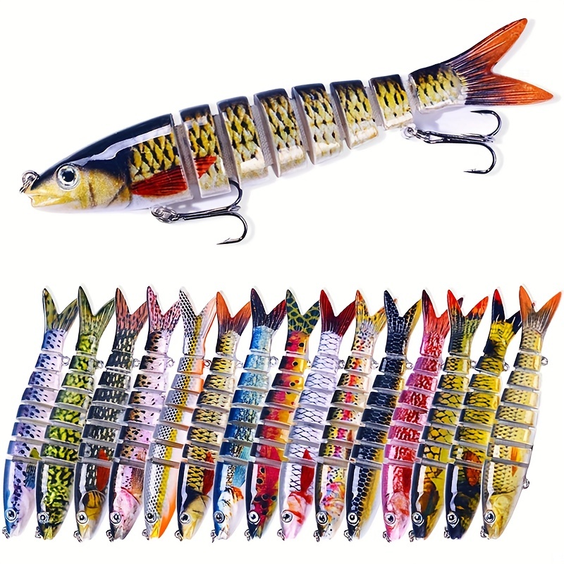 TRUSCEND 3Pcs Fishing Lures for Bass Trout Segmented Multi Jointed  Swimbaits Slow Sinking Swimming Lure for Freshwater Saltwater - AliExpress