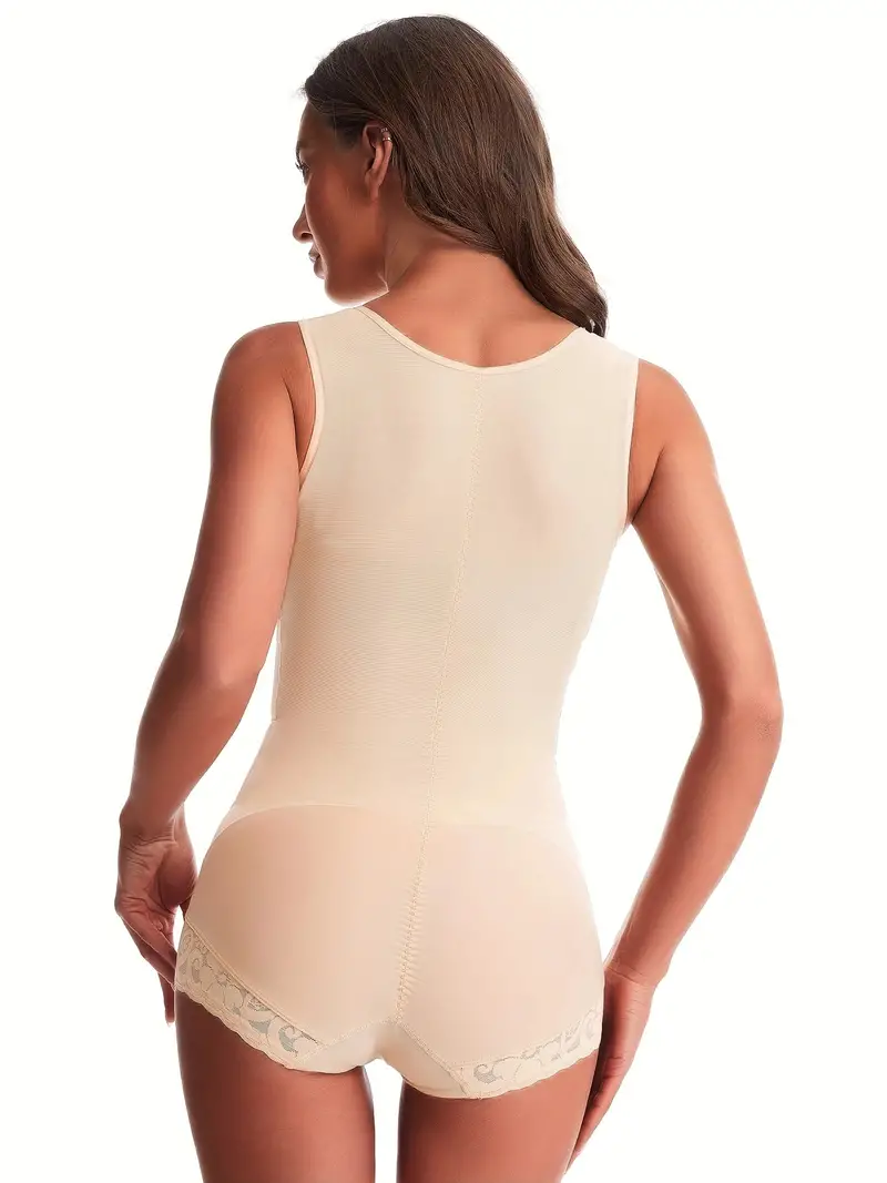 Lace Stitching Shaping Bodysuit Tummy Control Butt Lifting - Temu