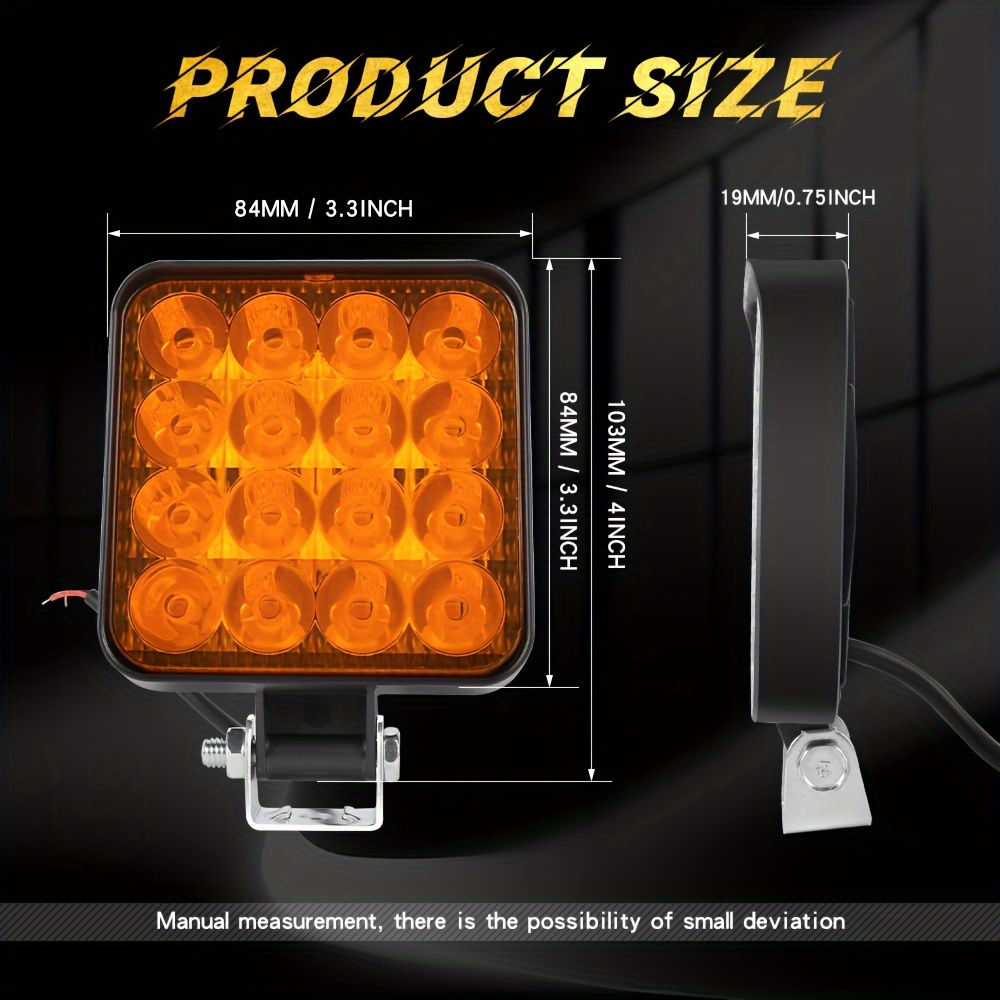 Phare de travail à LED, Combo, 2 pièces, 4x4, 5, 30W XOAL129 - X-Offroad