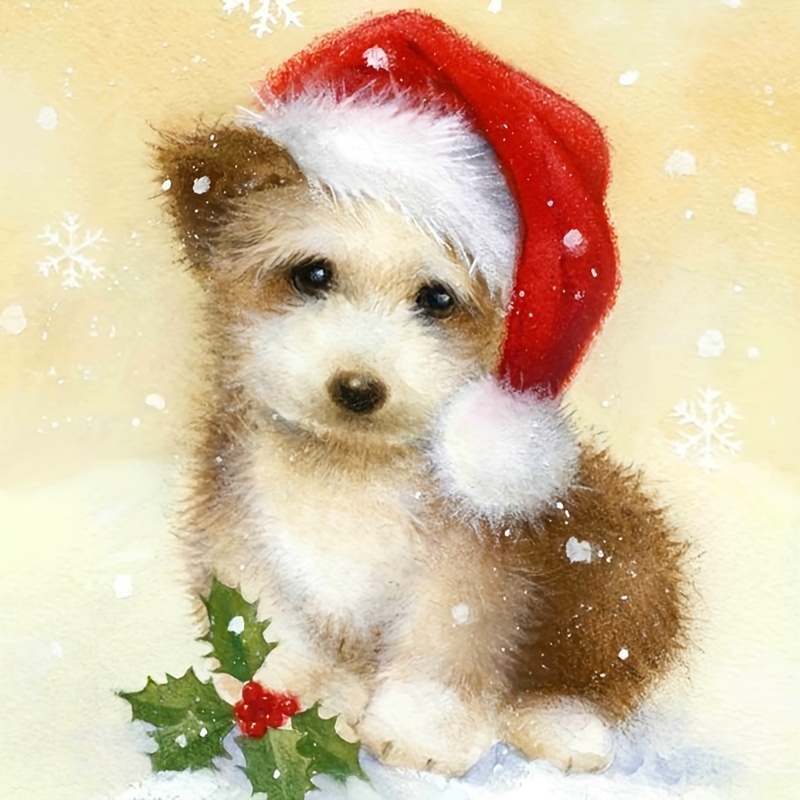 Christmas Candle Diamond Painting Design Embroidery 5D Portrait