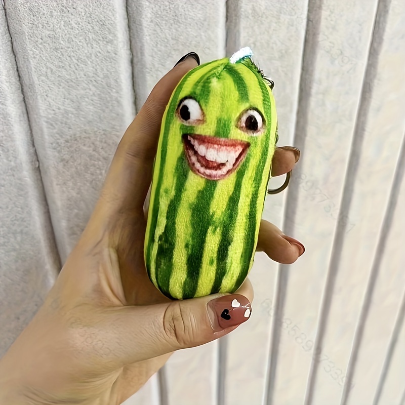 

1pc Cucumber Toy Doll Strange Toy Novelty Gift Available As Keychain New Year Gifts Christmas Gifts Birthday Gifts