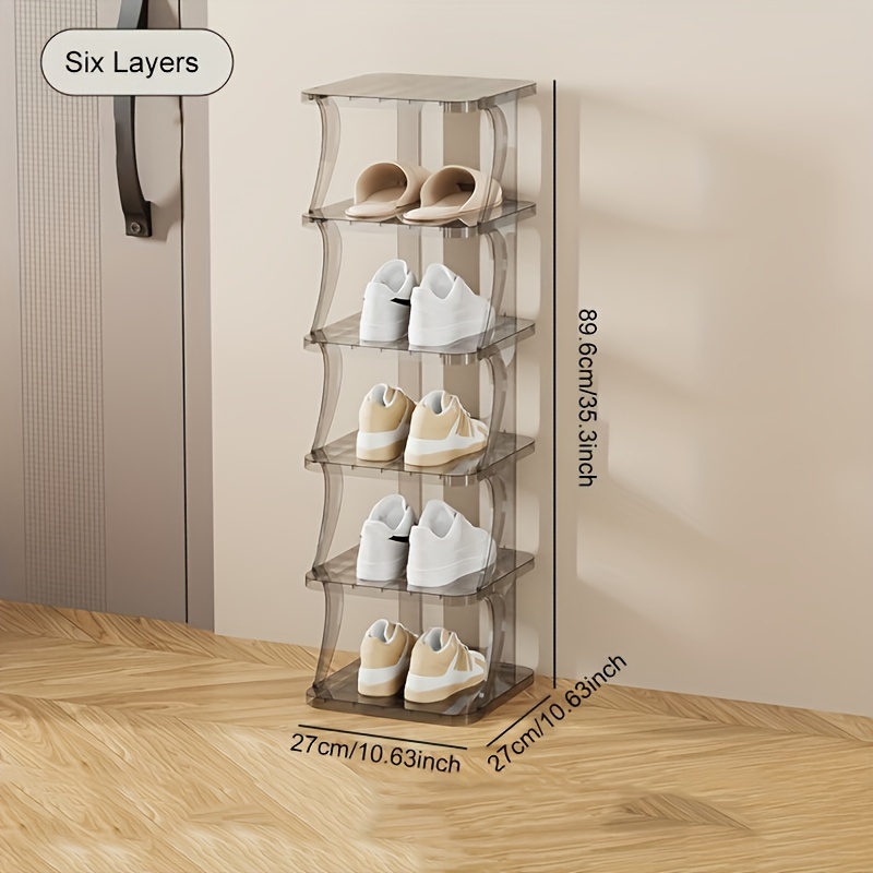Multi-layer Shoe Rack, Folding Stackable Shoe Storage Shelf