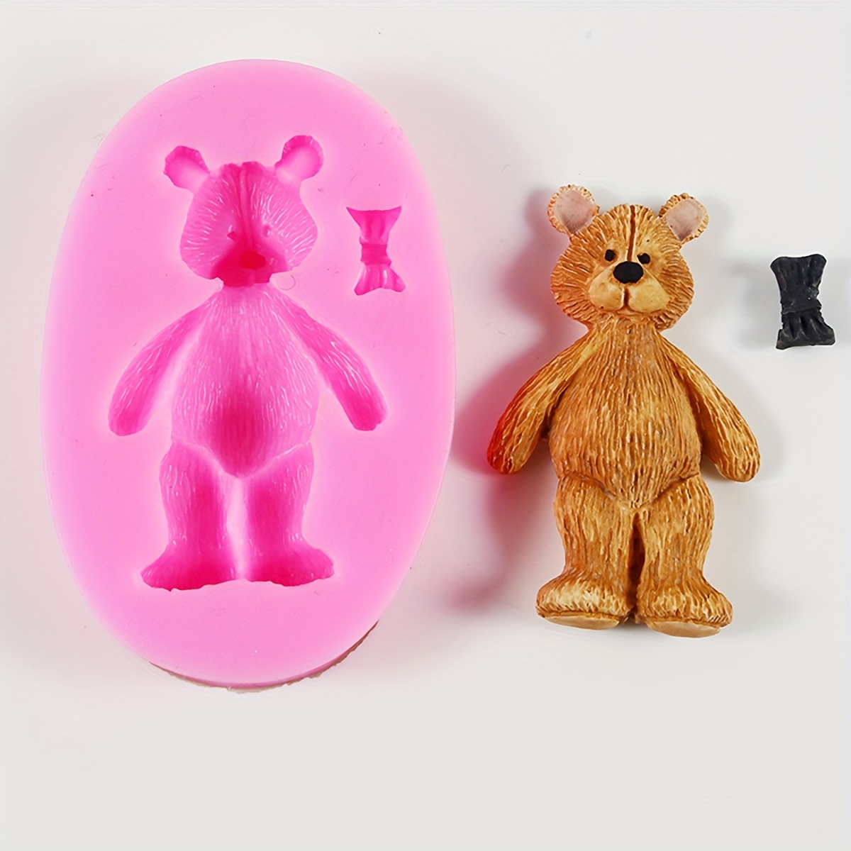 Teddy Bear Silicon Candle Mold  3d Silicone Mold Candle Bear - 3d Bear  Silicone - Aliexpress