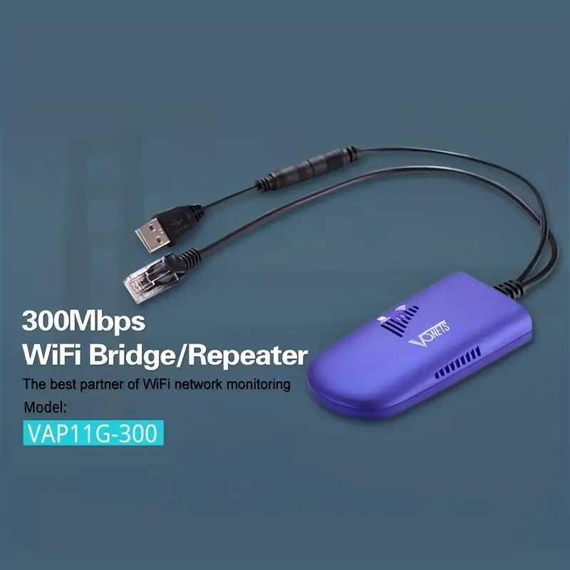 VONETS PoE Gigabit Ripetitore WiFi Bridge Router Wireless/Doppia banda  2.4GHz/5GHz Estensore di portata del segnale WiFi Ethernet, PoE/DC per