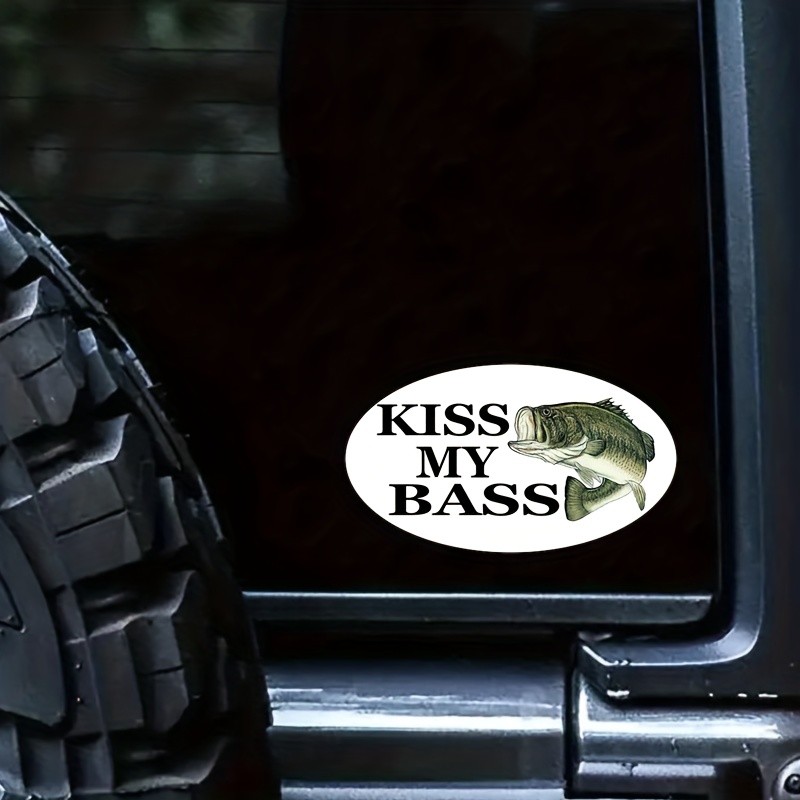 River Tactical Kiss Bass Fish Sticker Decal Fishing - Temu Canada