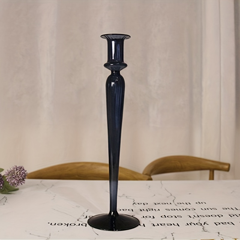 Black Ornate French Candlestick Candle Holders