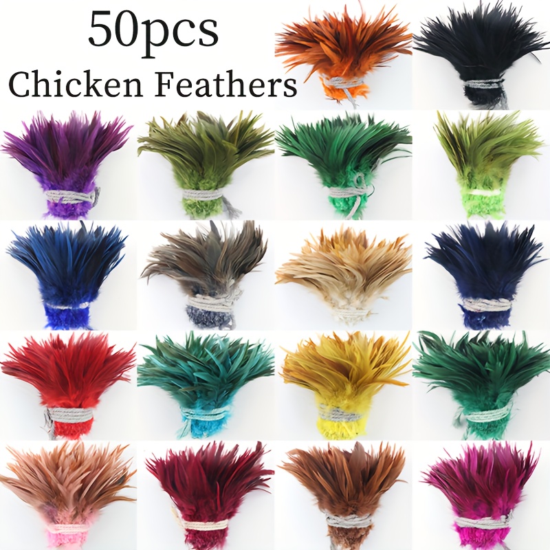 Natural Colored Ostrich Feathers Crafts Diy Party Plume - Temu
