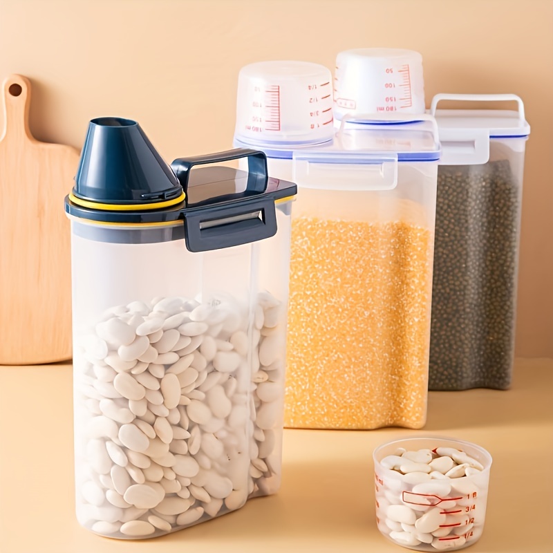 1pc Large Capacity Airtight Rice Dispenser: Keep Your Rice