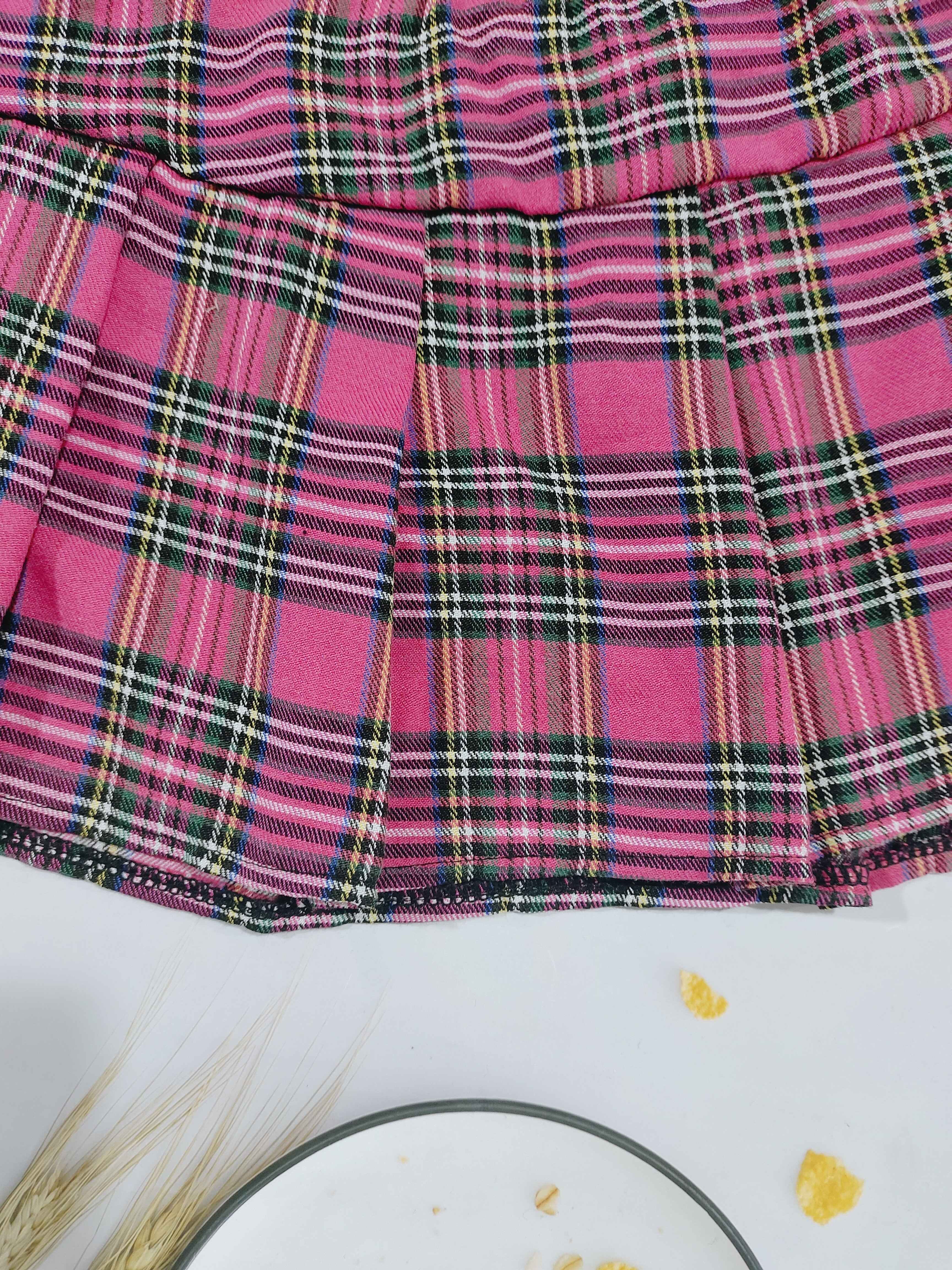 Sultry Colorblock Plaid Mini Skirt Side Zipper Role Play - Temu