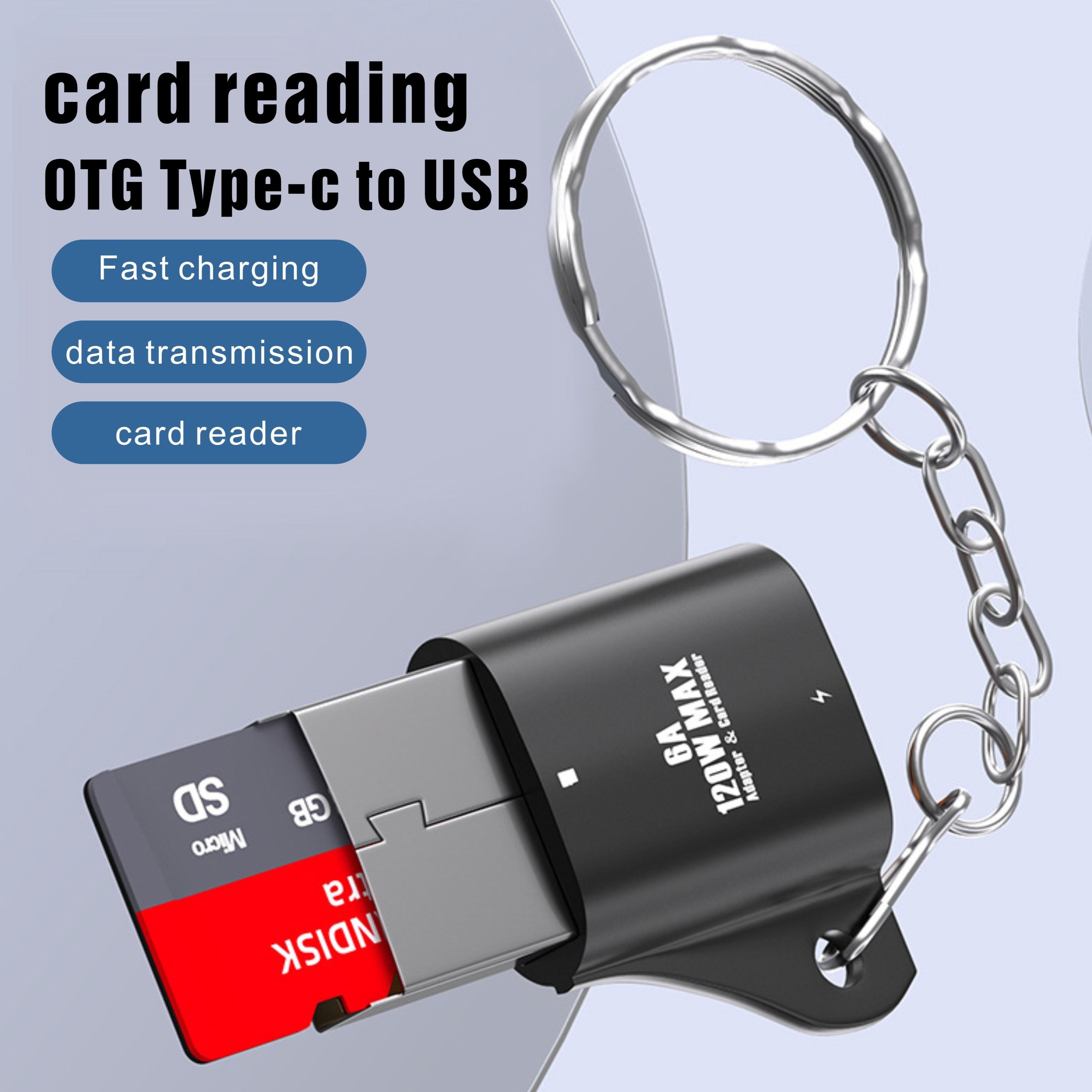 OTG USB Card Reader Dongle SD Micro SD - USB Card Readers