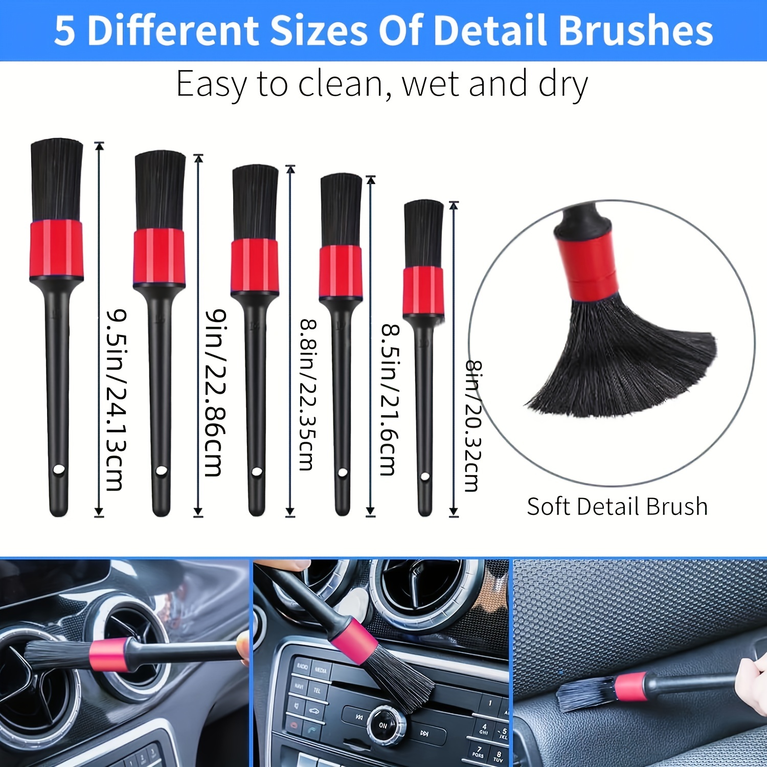 Car Detailing Kit Car Cleaning Kit Car Detailing Drill Brush Temu