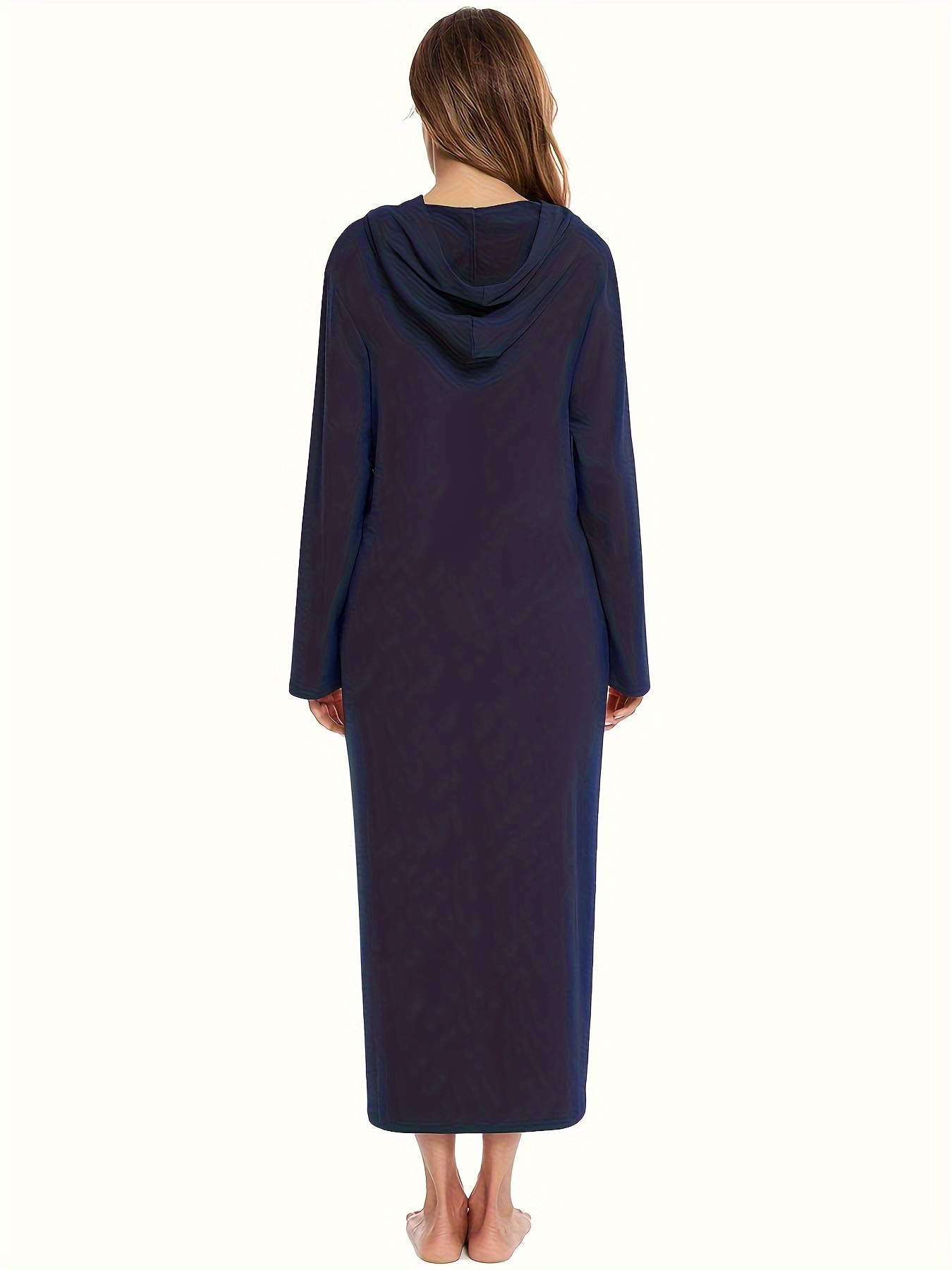 Long hooded lounge online dress