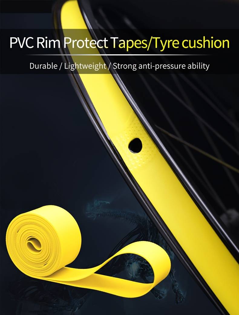 Addmotor 2-Pack 26" Bike Rim Tape Strips - PVC Inner Tube Cushion Protector Liner