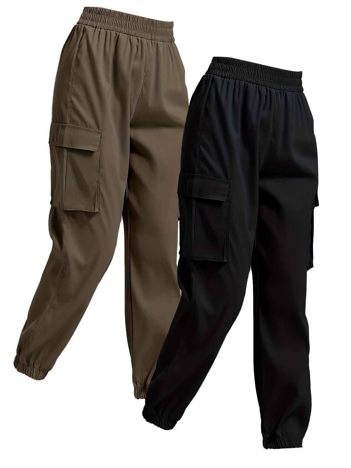 Flap Pockets Jogger Pants Casual Loose Pants Spring Summer - Temu
