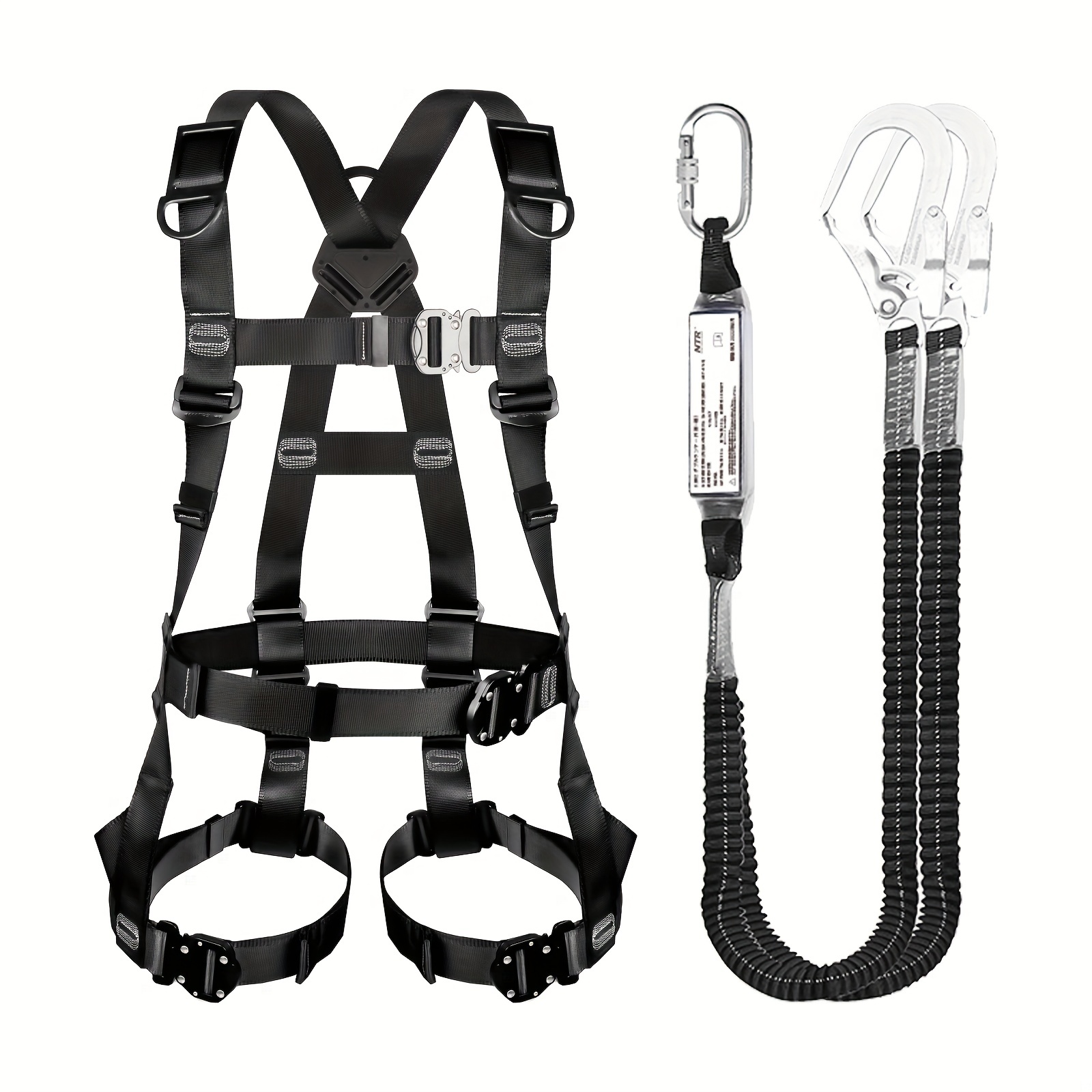 Full harness safety belt new standard set Belly, chest and legs One-touch  buckle & easily detachable safety harness safety belt new standard set