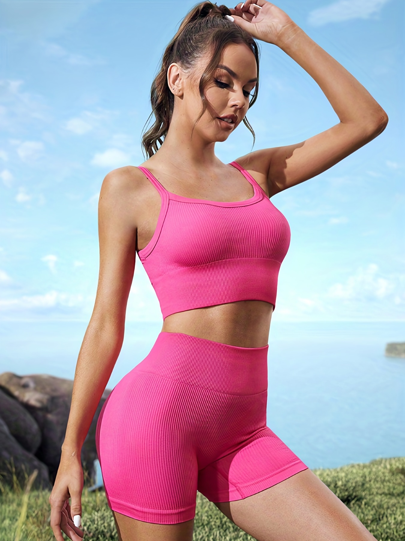 Conjunto de Yoga sin costuras traje deportivo para mujer ropa